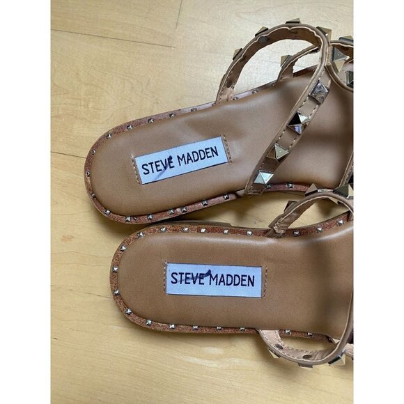 Steve madden "Averill" jelly sandals stud detail women sz 5 *Flaw stud - Picture 3 of 5